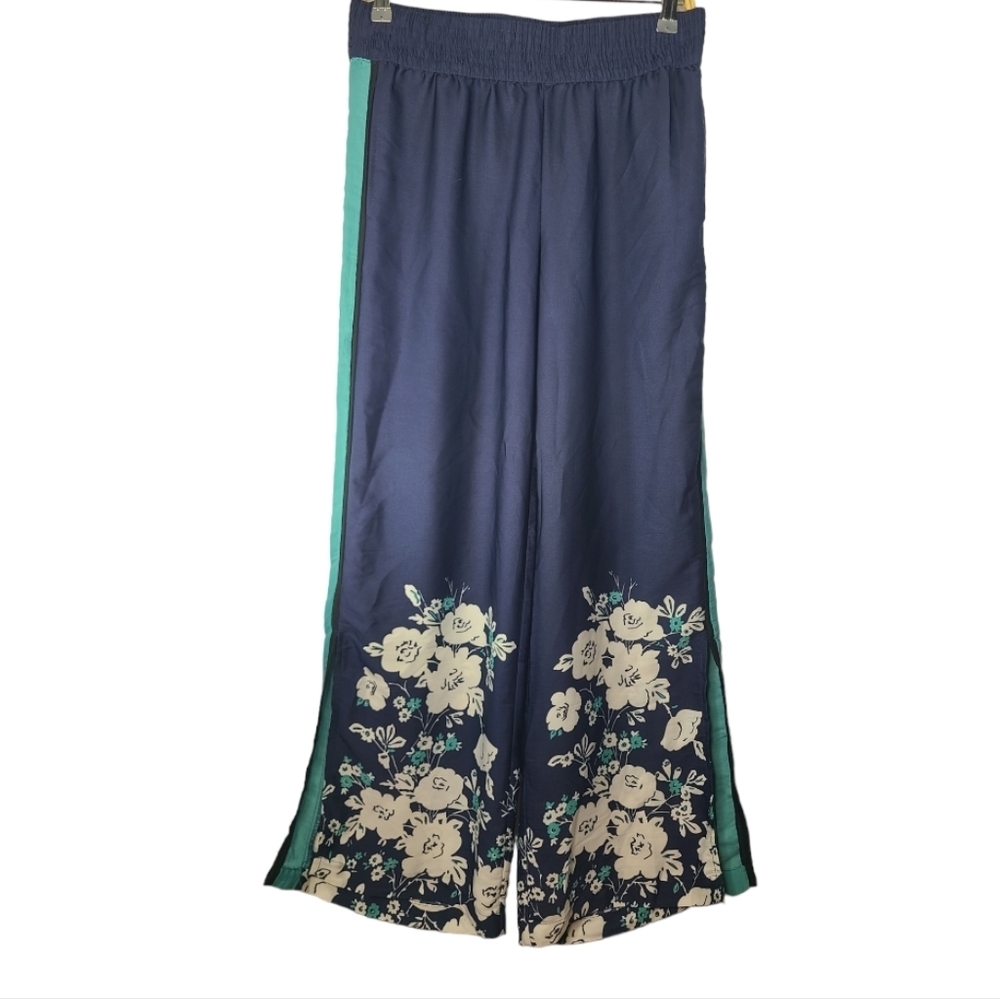 Aerie floral wide leg palazzo pants Size medium